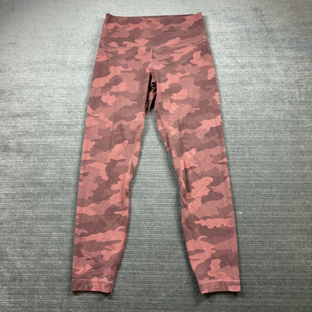 Lululemon InStill High-Rise Tight 25" Women 8 Pink Camo Gym Athleisure Pilates